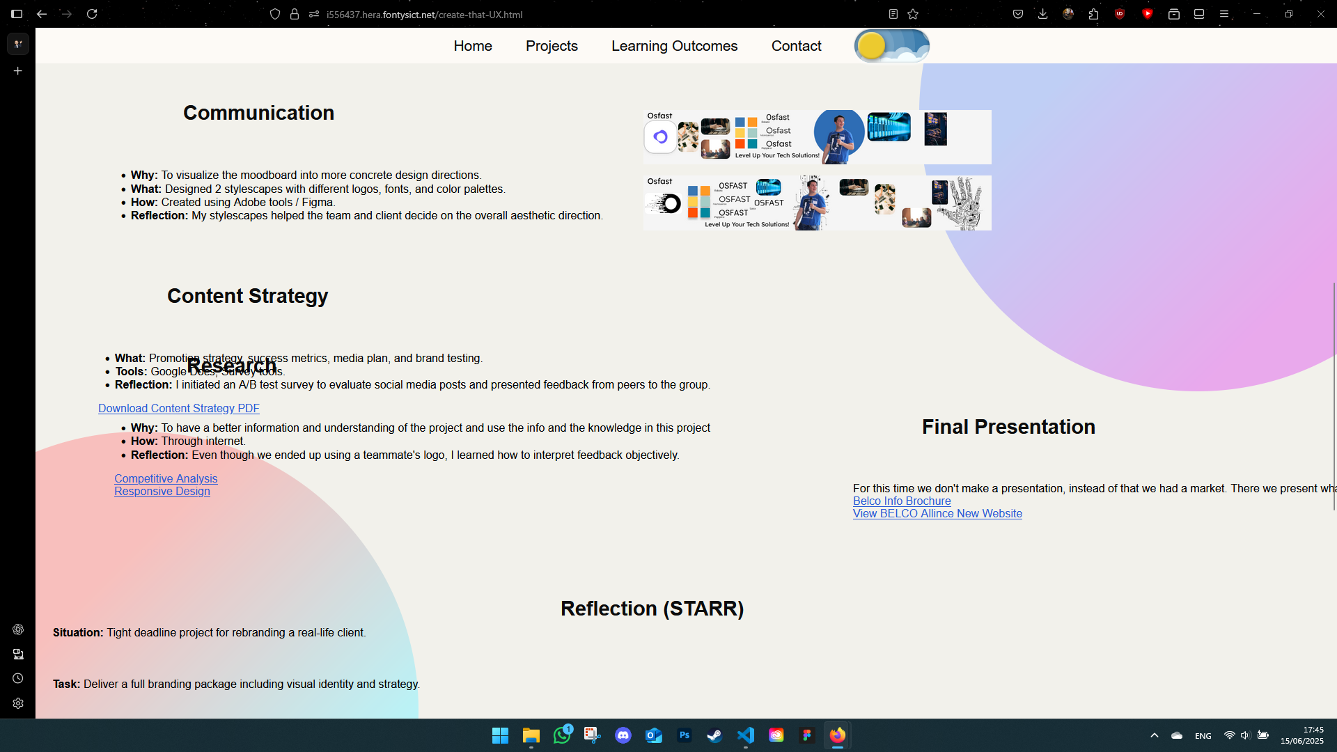 Old Portfolio Screenshot 5